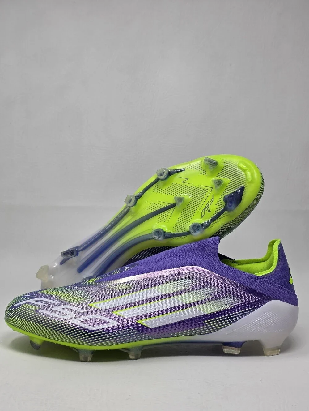 Adidas Adizero F50 Elite LL FG Soccer Cleats Mens Size 11.5 Purple Radiant Blaze